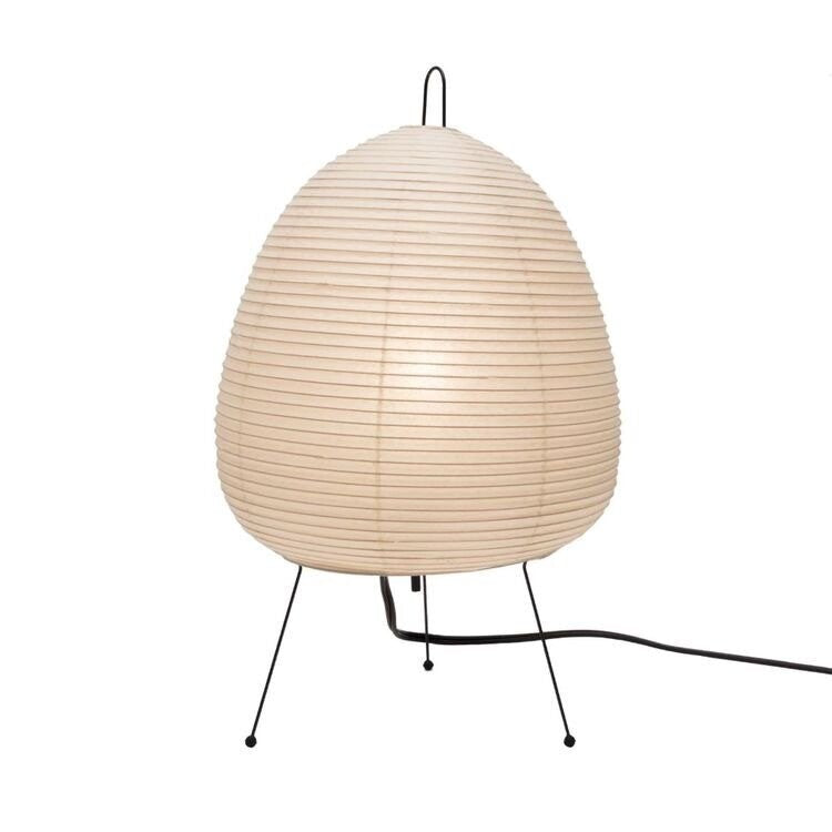 Japanese rice paper lamp for a Japandi, zen decor - Noguchi inspired