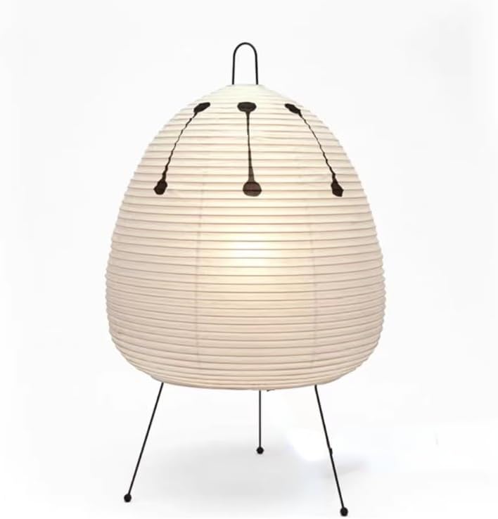 Japanese rice paper lamp for a Japandi, zen decor - Noguchi inspired