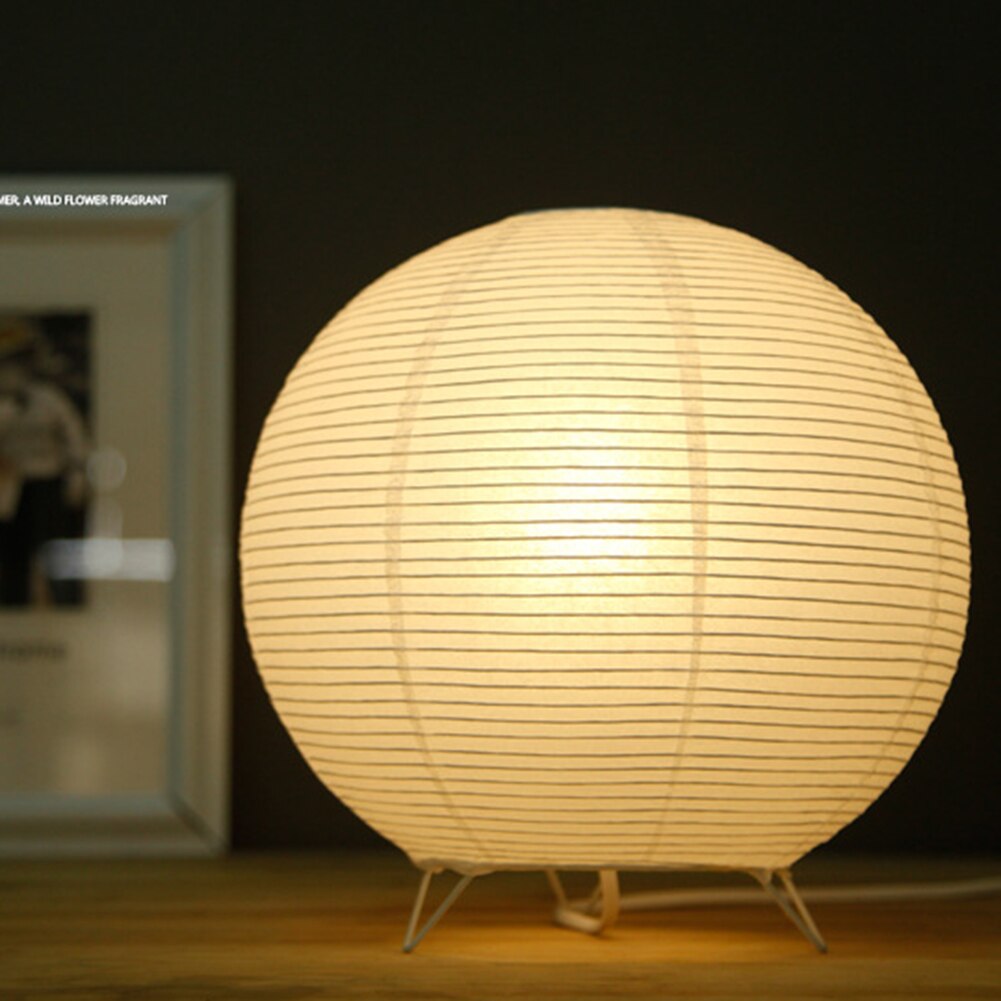 Japanese rice paper lamp for a Japandi, zen decor - Noguchi inspired