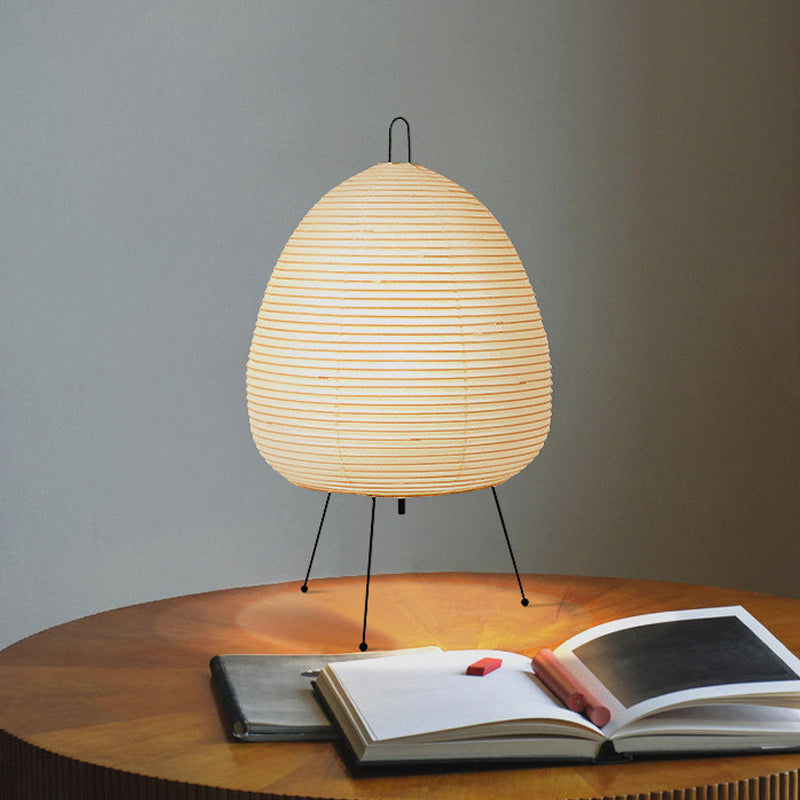 Japanese rice paper lamp for a Japandi, zen decor - Noguchi inspired